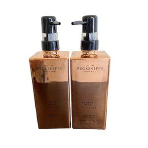 NEW 2x Pecksniffs Bronzed Pearl Freesia & Musk Moisturizing Hand Soap, 16.9 oz